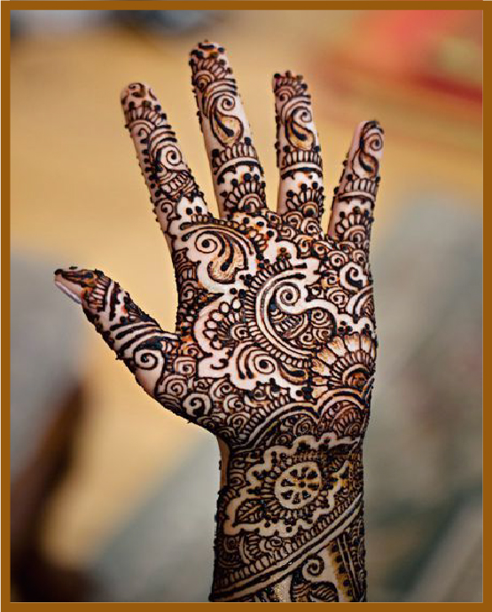 Elegant Net Fill In Modern Front Hand Mehndi Design
